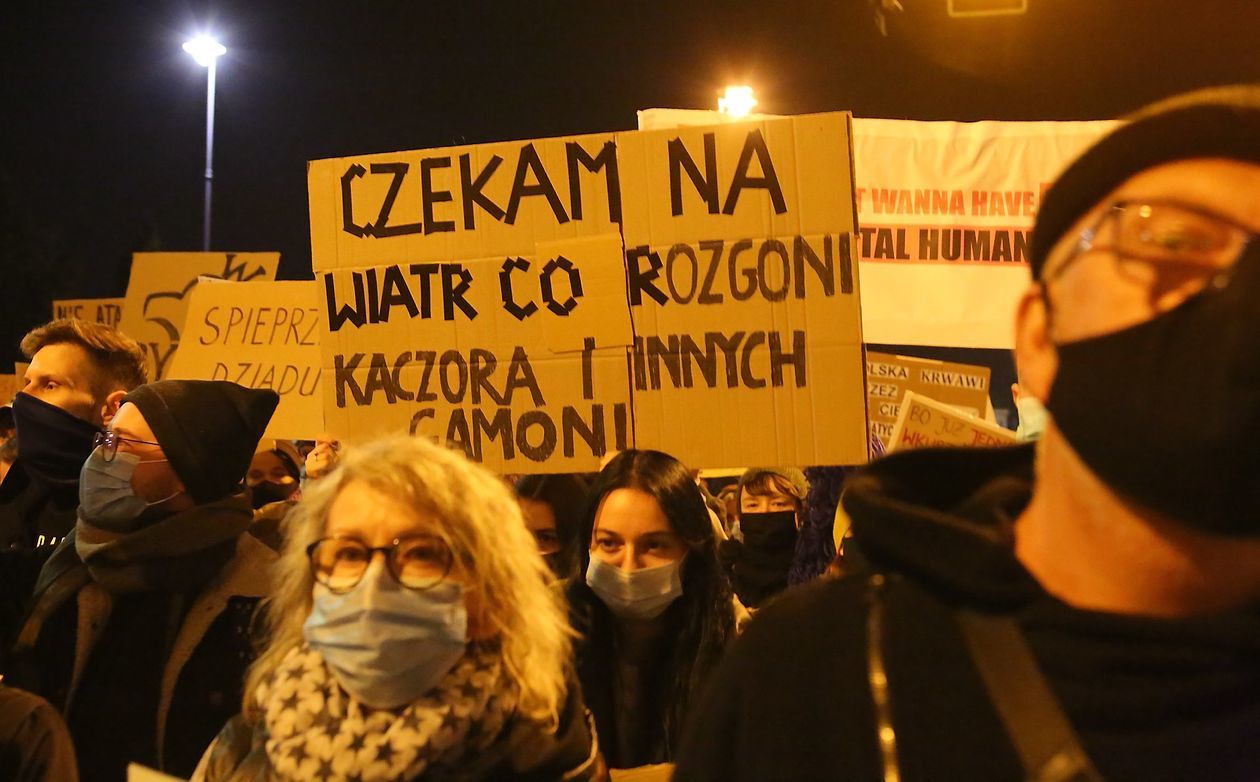  Piątkowa manifestacja w Lublinie (zdjęcie 1) - Autor: Piotr MIchalski