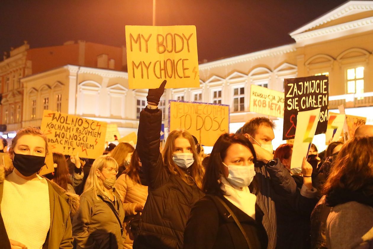  Piątkowa manifestacja w Lublinie (zdjęcie 1) - Autor: Piotr MIchalski