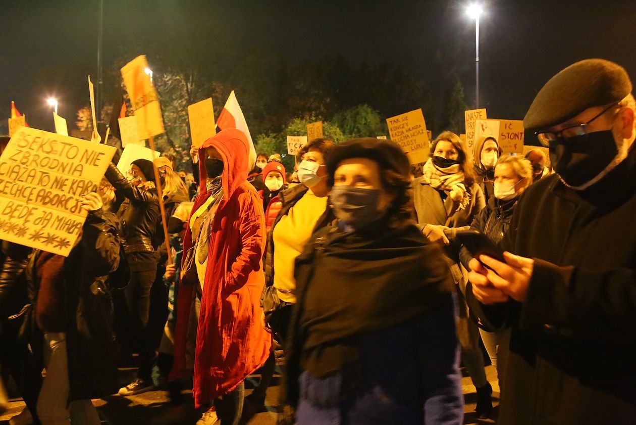  Piątkowa manifestacja w Lublinie (zdjęcie 1) - Autor: Piotr MIchalski