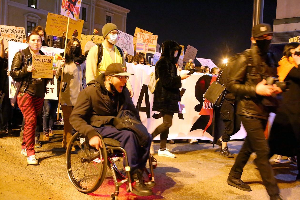  Piątkowa manifestacja w Lublinie (zdjęcie 1) - Autor: Piotr MIchalski