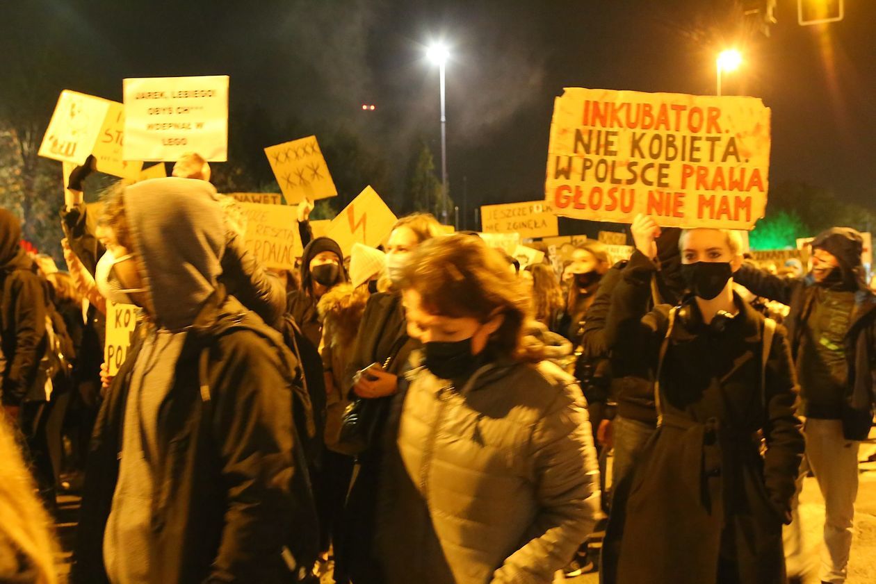  Piątkowa manifestacja w Lublinie (zdjęcie 1) - Autor: Piotr MIchalski