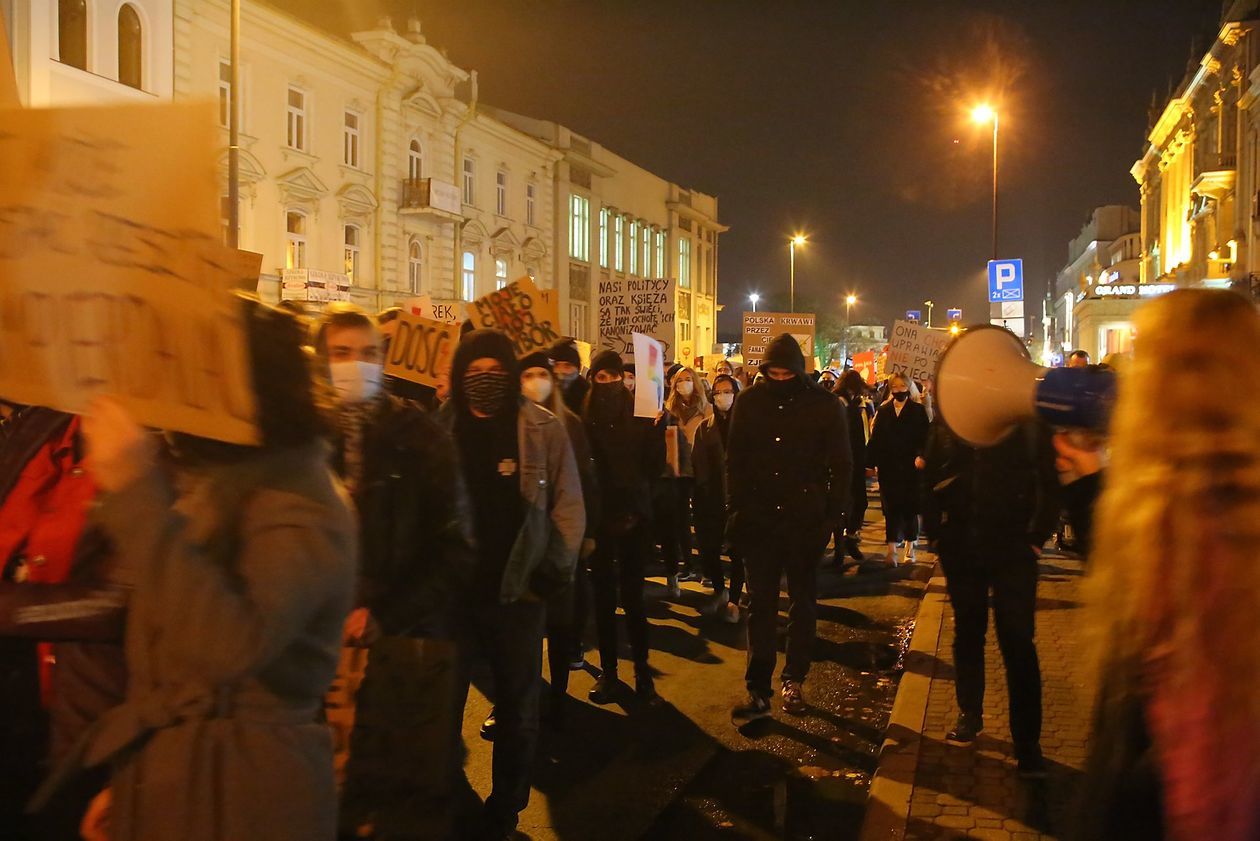  Piątkowa manifestacja w Lublinie (zdjęcie 1) - Autor: Piotr MIchalski