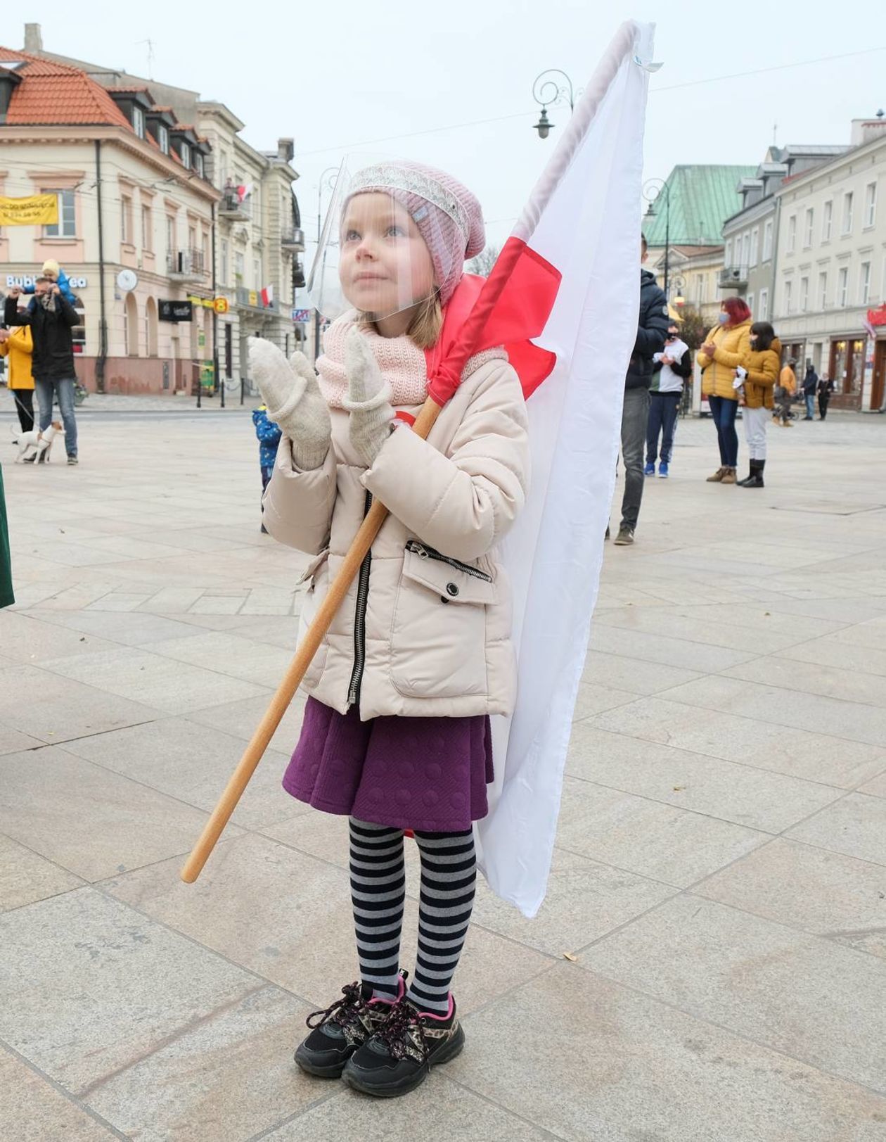  Święto Niepodległości. Miejski trębacz zagrał hymn Polski  (zdjęcie 1) - Autor: Maciej Kaczanowski