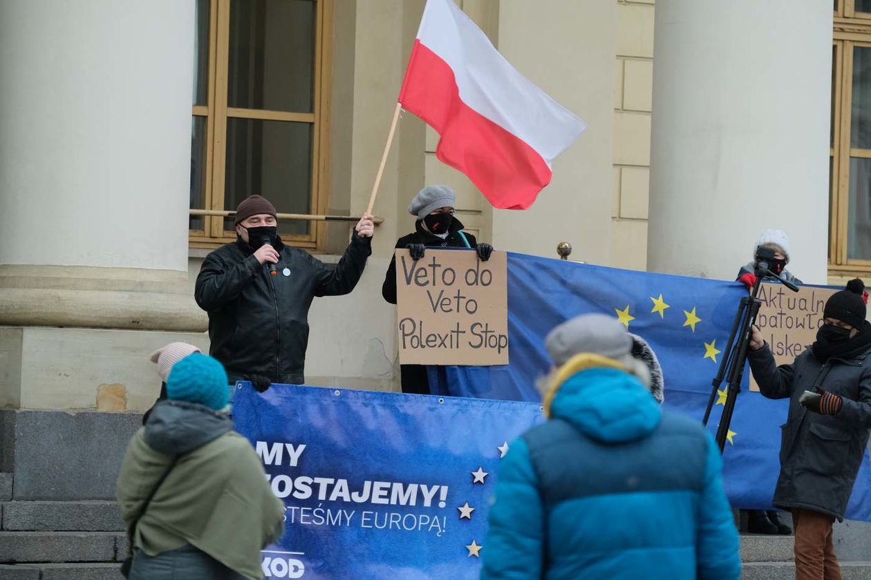  W Lublinie protestowali przeciwko wyjściu Polski z Unii Europejskiej (zdjęcie 1) - Autor: Maciej Kaczanowski