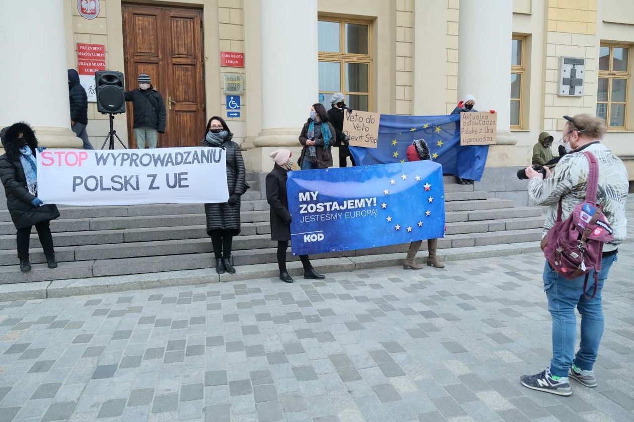  W Lublinie protestowali przeciwko wyjściu Polski z Unii Europejskiej (zdjęcie 1) - Autor: Maciej Kaczanowski