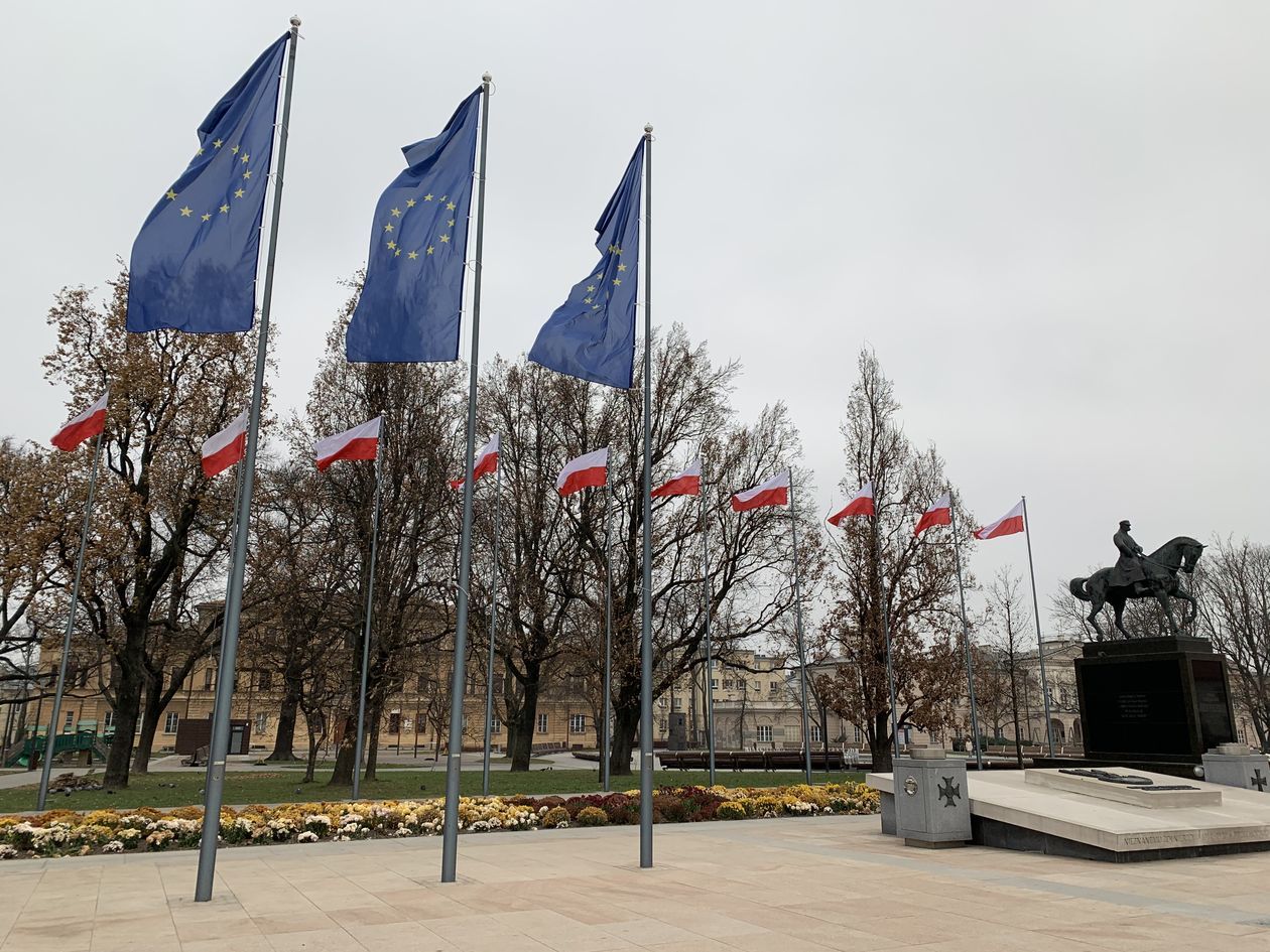Flagi Unii Europejskiej w Lublinie - Autor: UM Lublin
