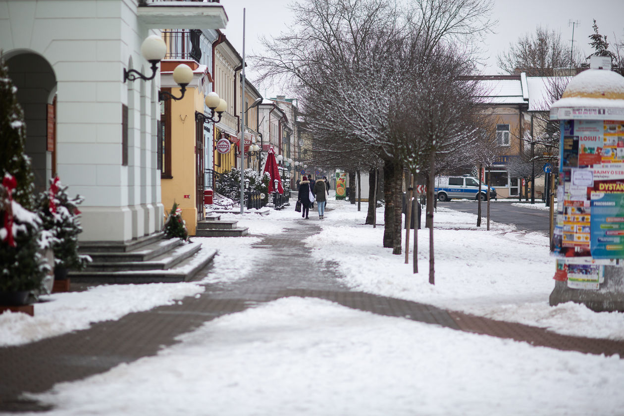  Śnieg w Białej Podlaskiej i okolicach (zdjęcie 1) - Autor: Bartosz Wołoszko