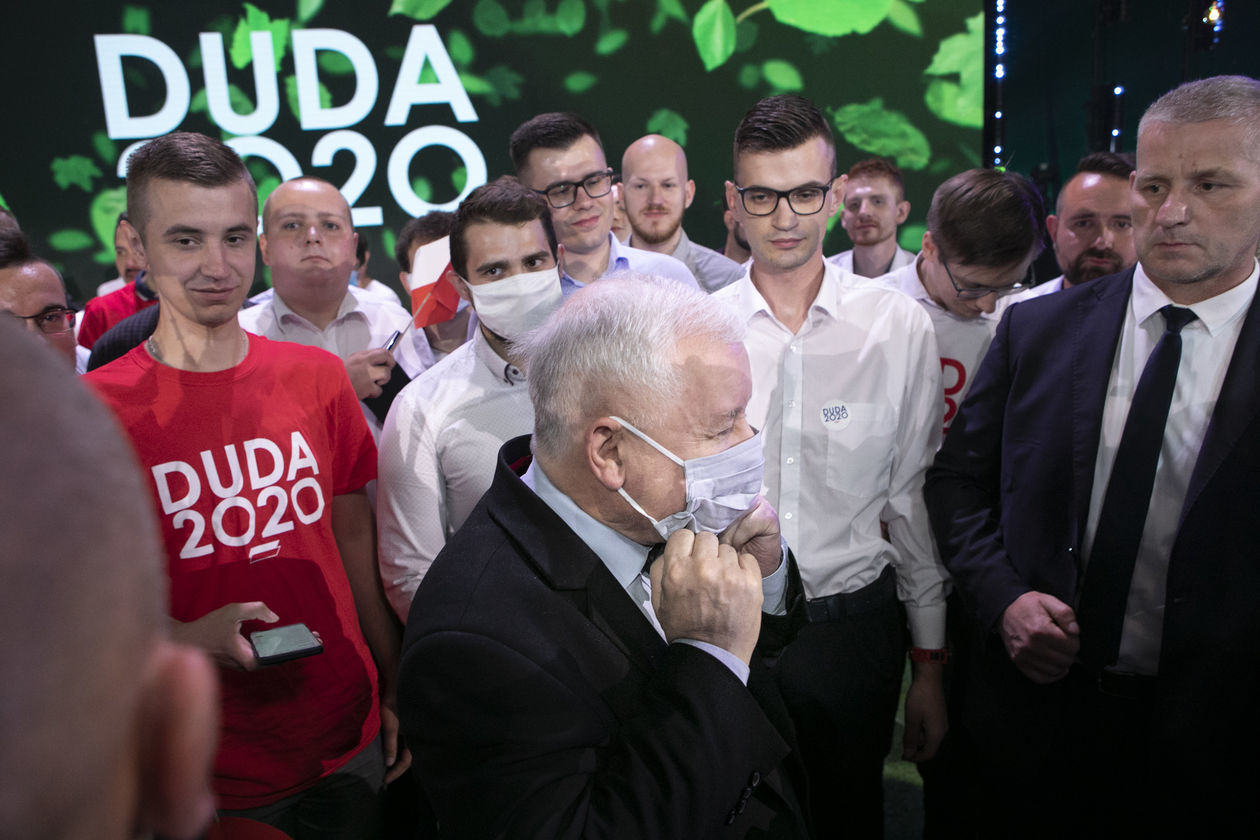  <p>Kampania prezydencka. Jarosław Kaczyński wspiera Andrzeja Dudę podczas konwencji w Lublinie.&nbsp;</p>