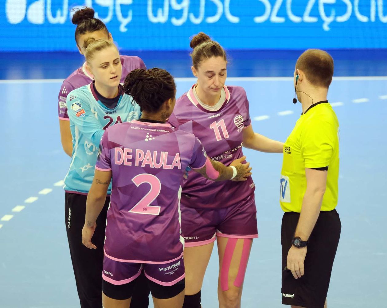  MKS Perła Lublin – Nantes Atlantique Handball 26:31 (zdjęcie 1) - Autor: Maciej Kaczanowski