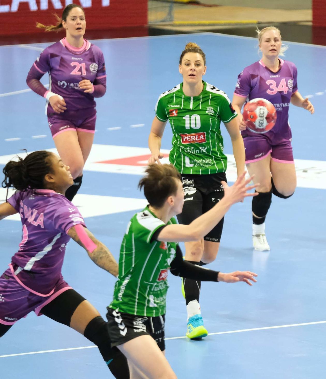  MKS Perła Lublin – Nantes Atlantique Handball 26:31 (zdjęcie 1) - Autor: Maciej Kaczanowski