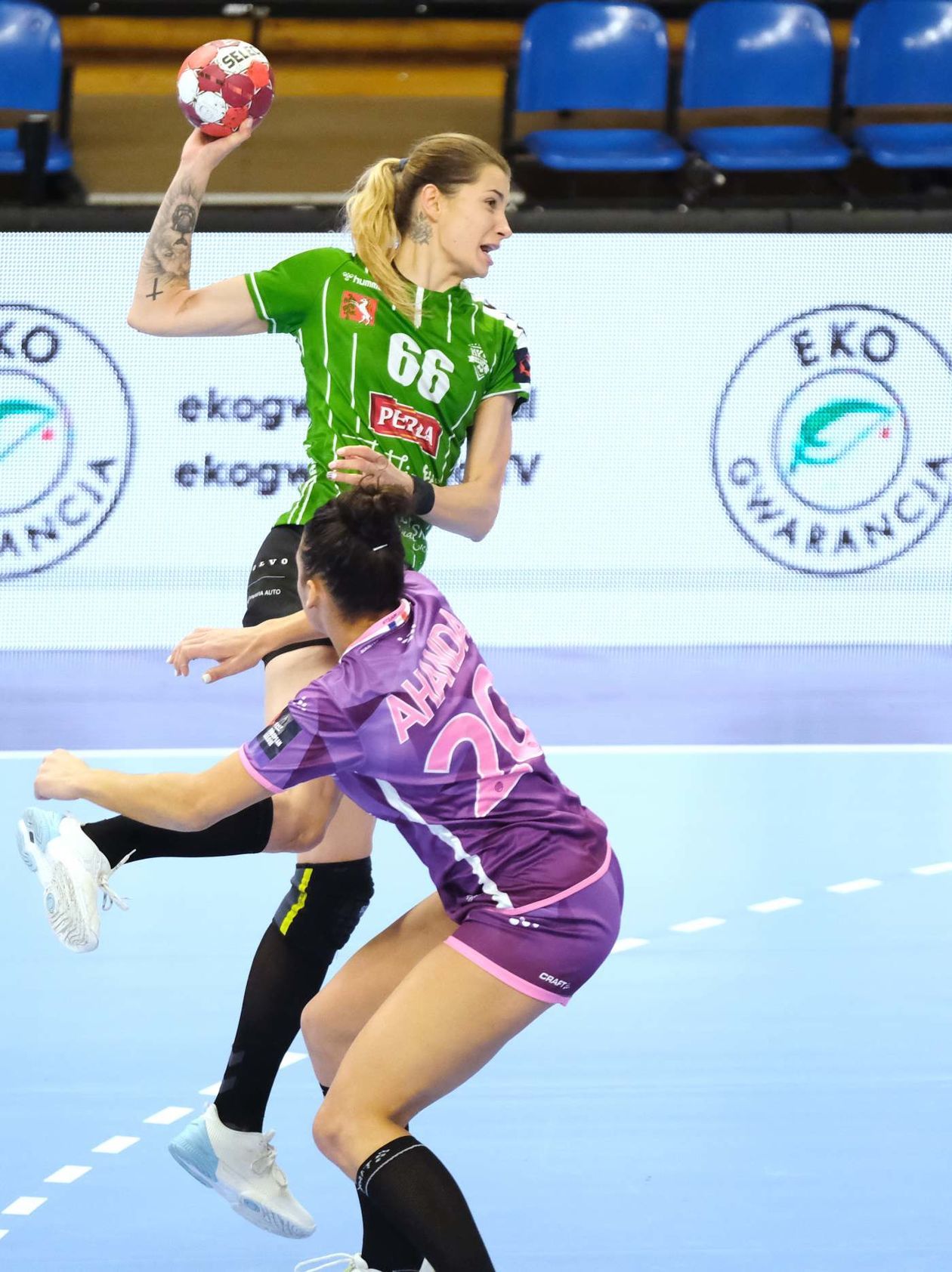  MKS Perła Lublin – Nantes Atlantique Handball 26:31 (zdjęcie 1) - Autor: Maciej Kaczanowski