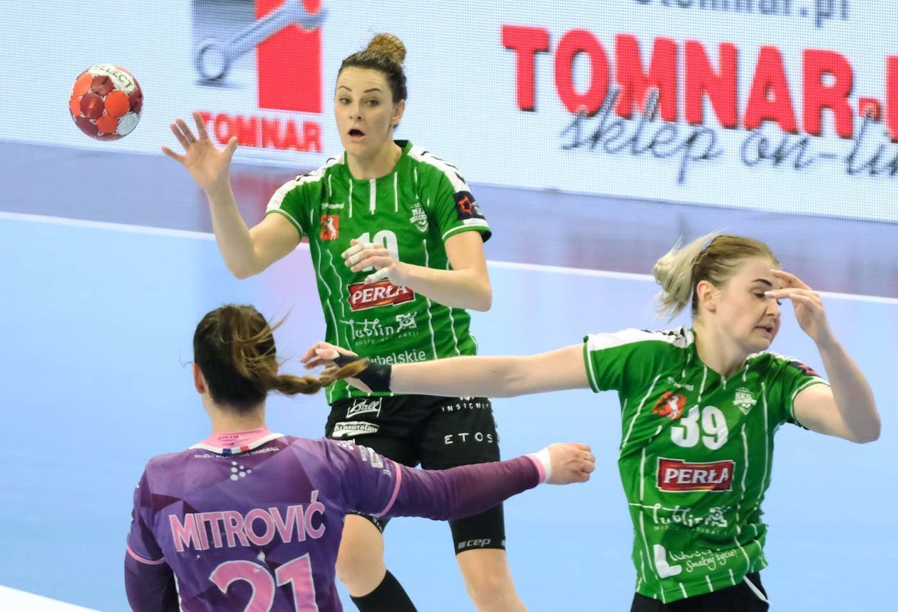  MKS Perła Lublin – Nantes Atlantique Handball 26:31 (zdjęcie 1) - Autor: Maciej Kaczanowski