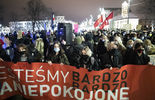 Protest kobiet w Lublinie. Styczeń 2021 (zdjęcie 3)