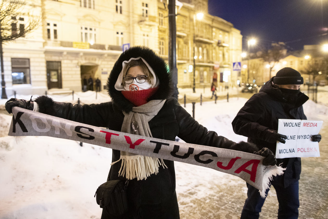 Lublin. Solidarnie w obronie niezależnych mediów
