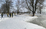 Rzeka Wieprz skuta lodem (zdjęcie 2)