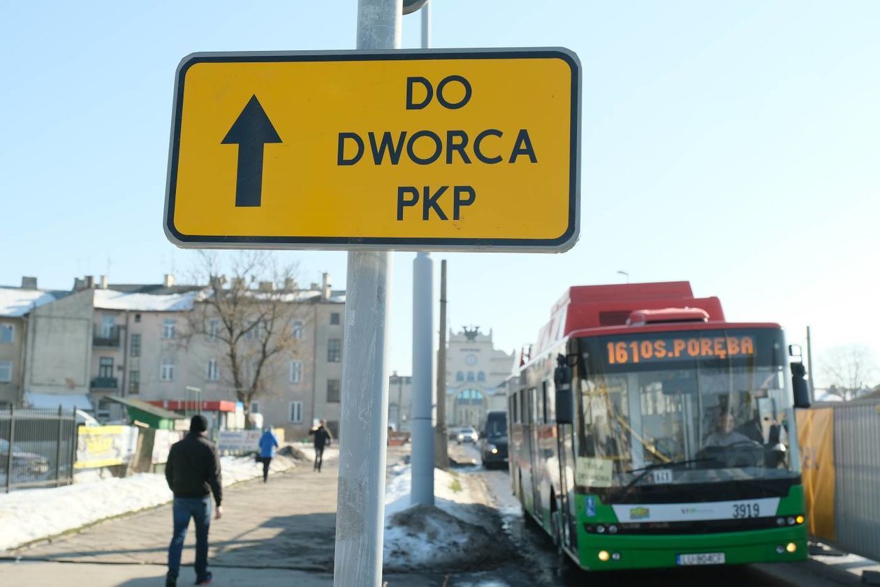  Objazdy w rejonie dworca PKP w Lublinie (zdjęcie 1) - Autor: Maciej Kaczanowski