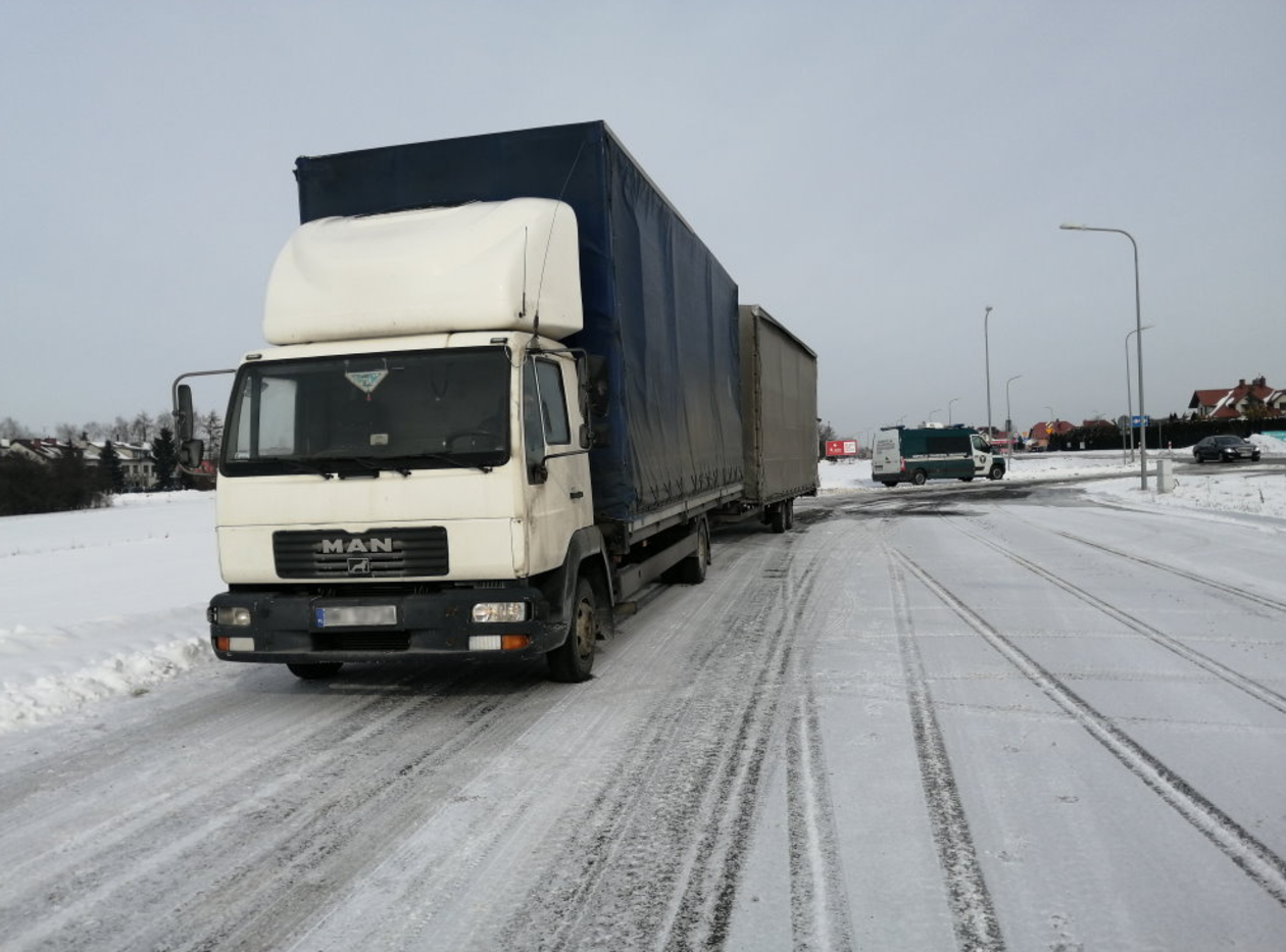 Ciężarówka zatrzymana przez WITD w Lublinie - Autor: WITD Lublin