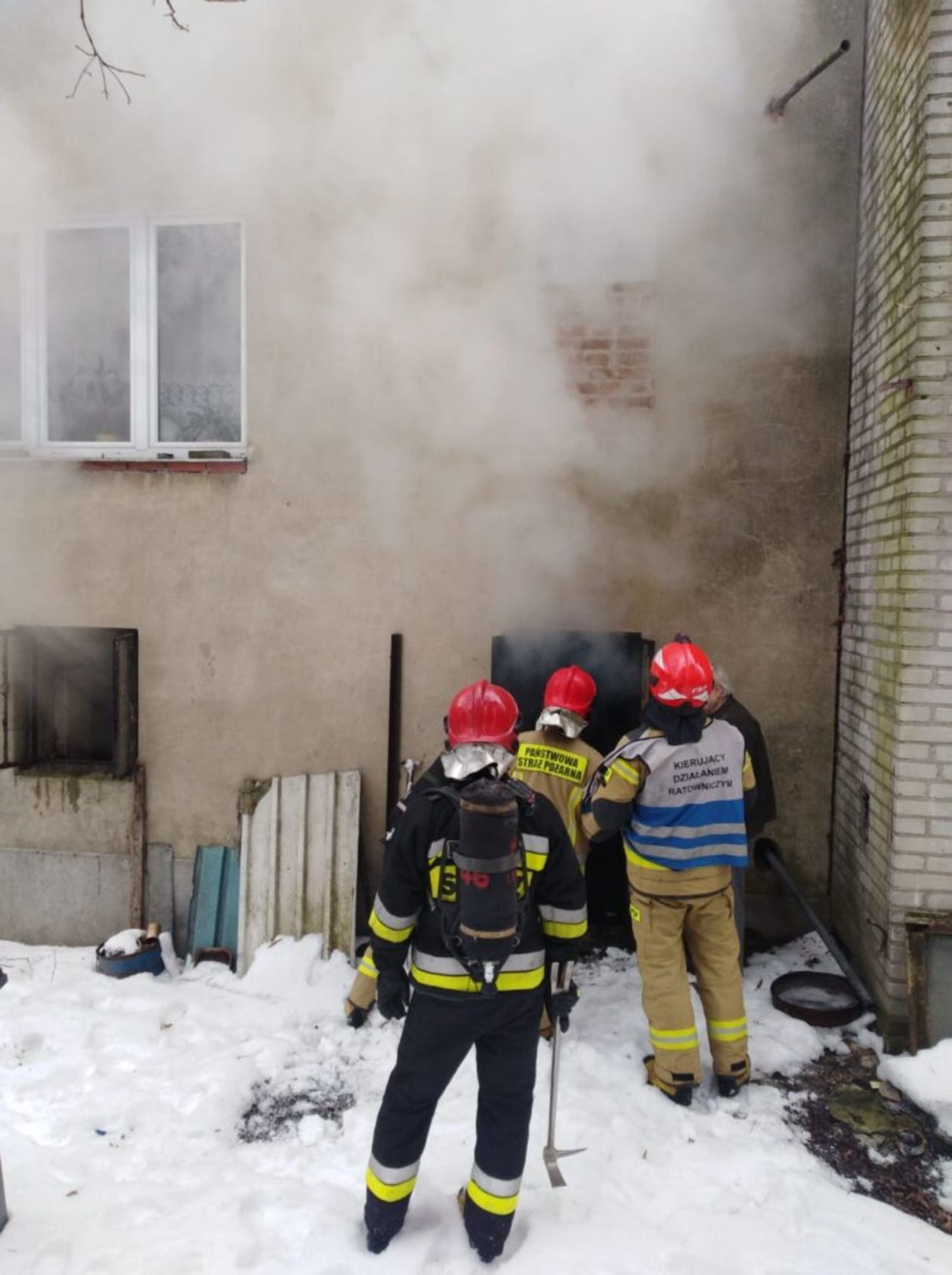 Pożar przy ulicy Morelowej w Lublinie - Autor: JRG nr 1 w Lublinie