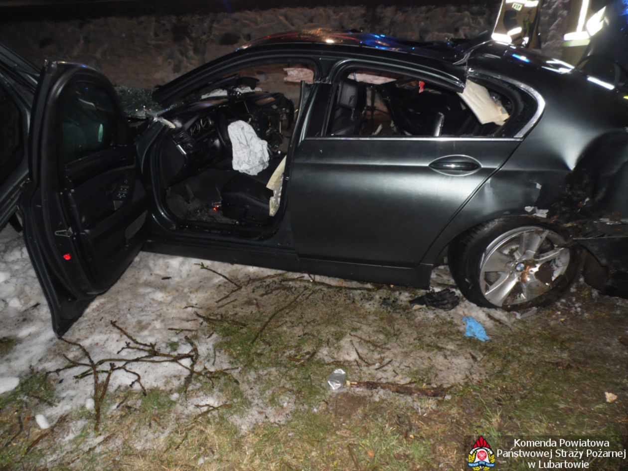  Śmiertelny wypadek w Przytocznie (zdjęcie 1) - Autor: KP PSP Lubartów