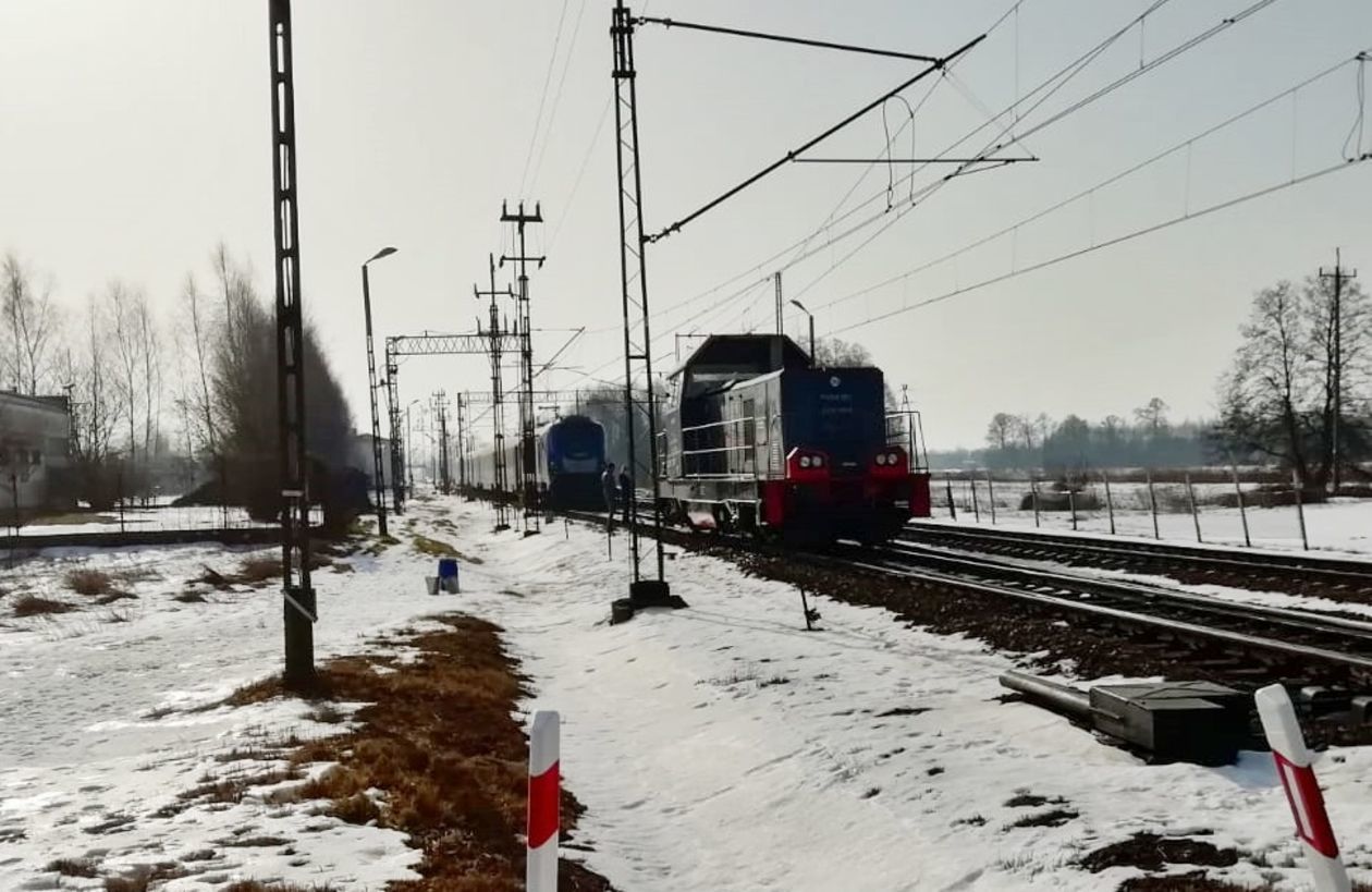 Grodzisko Dolne. Wypadek pociągu - Autor: KPP Leżajsk