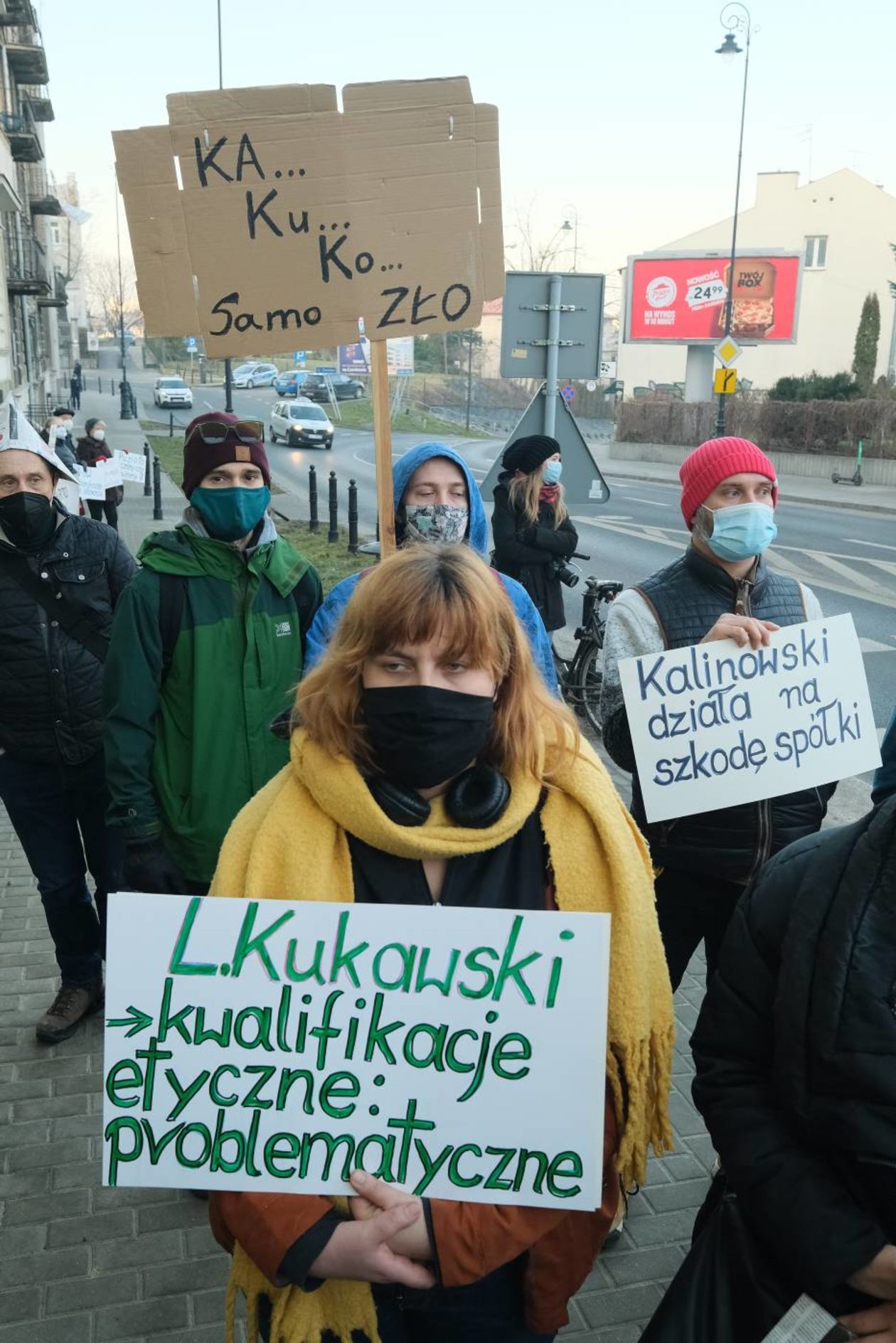  Pikieta przed siedzibą Dziennika Wschodniego (zdjęcie 1) - Autor: Maciej Kaczanowski