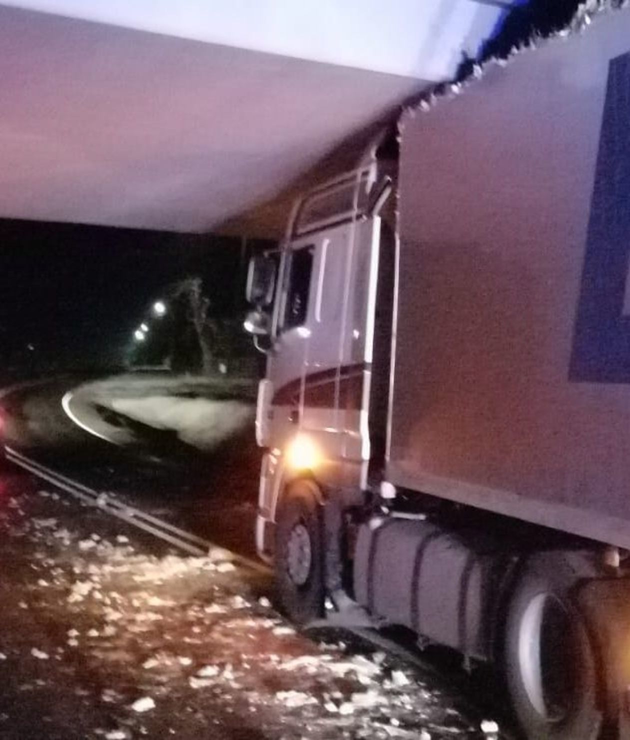Ciężarówka utknęła pod wiaduktem - Autor: Policja