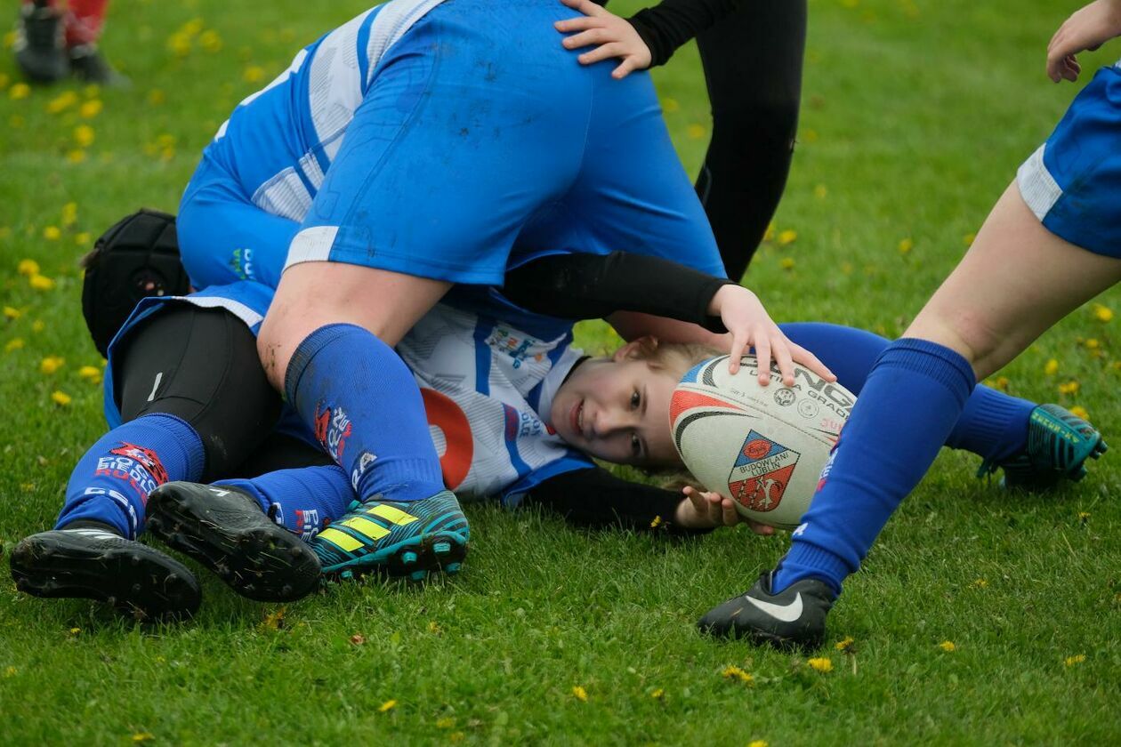  Zmagania młodych rugbystów podczas I Turnieju Lubelskiego Cebularza (zdjęcie 1) - Autor: Maciej Kaczanowski