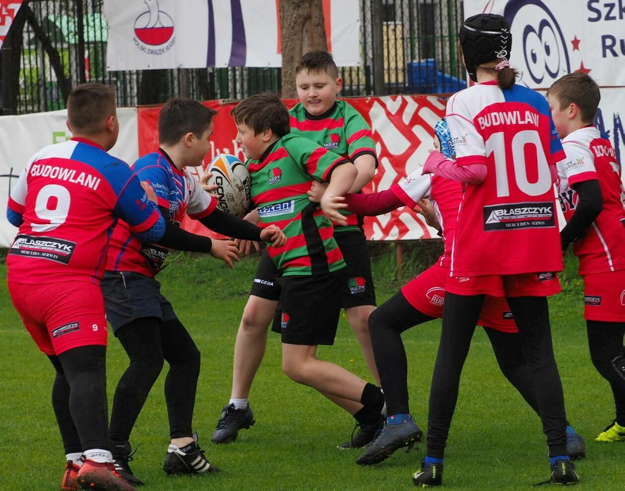  Zmagania młodych rugbystów podczas I Turnieju Lubelskiego Cebularza (zdjęcie 1) - Autor: Maciej Kaczanowski