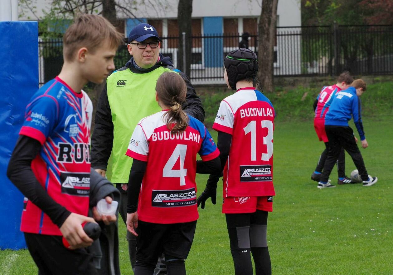  Zmagania młodych rugbystów podczas I Turnieju Lubelskiego Cebularza (zdjęcie 1) - Autor: Maciej Kaczanowski