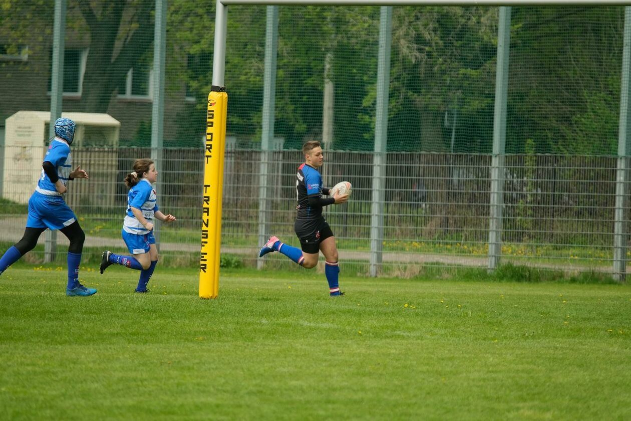  Zmagania młodych rugbystów podczas I Turnieju Lubelskiego Cebularza (zdjęcie 1) - Autor: Maciej Kaczanowski