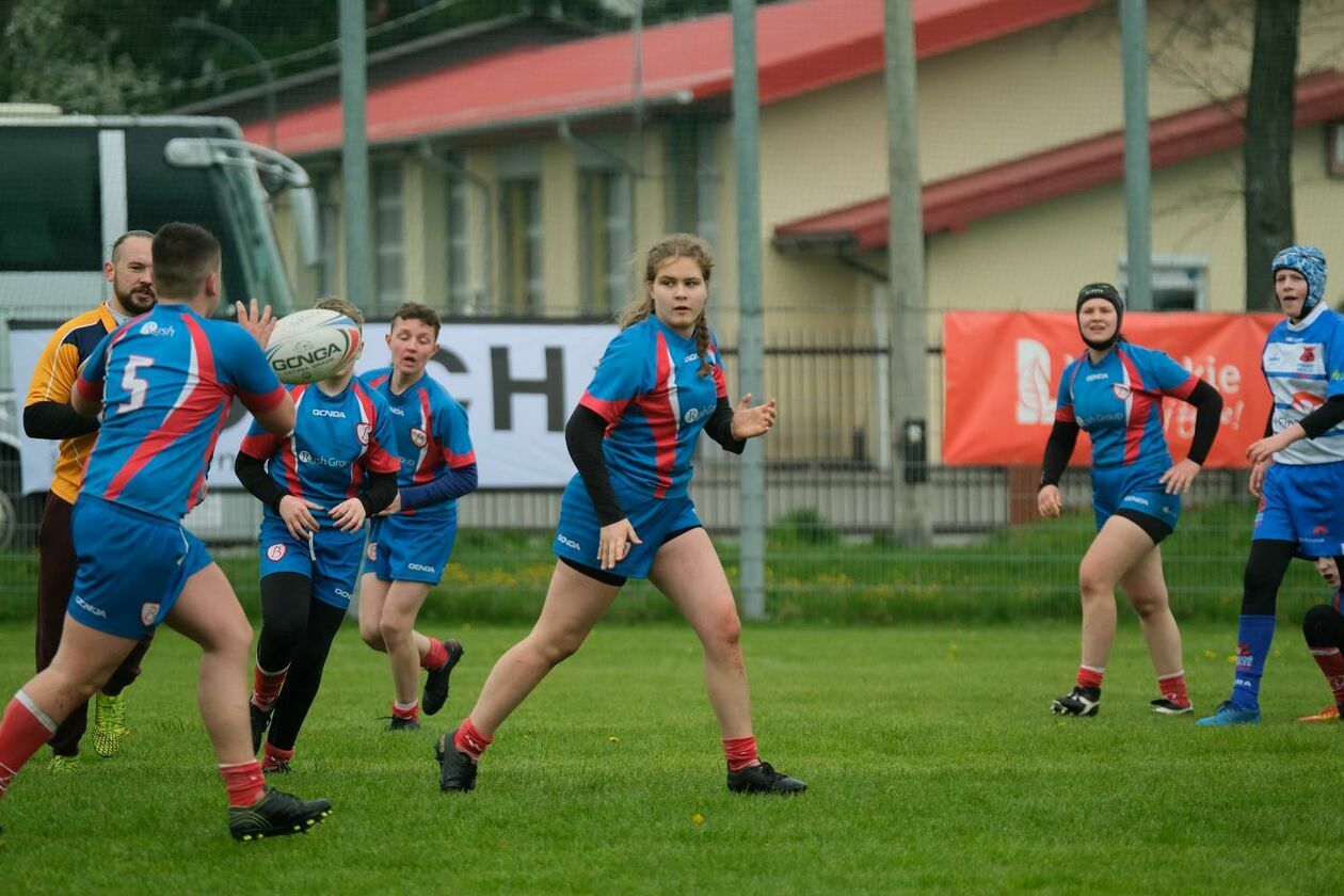  Zmagania młodych rugbystów podczas I Turnieju Lubelskiego Cebularza (zdjęcie 1) - Autor: Maciej Kaczanowski