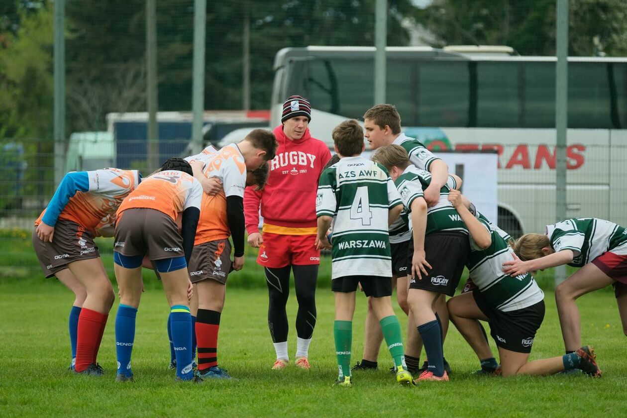  Zmagania młodych rugbystów podczas I Turnieju Lubelskiego Cebularza (zdjęcie 1) - Autor: Maciej Kaczanowski