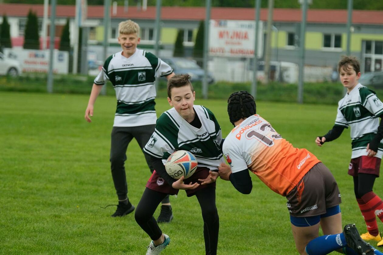  Zmagania młodych rugbystów podczas I Turnieju Lubelskiego Cebularza (zdjęcie 1) - Autor: Maciej Kaczanowski