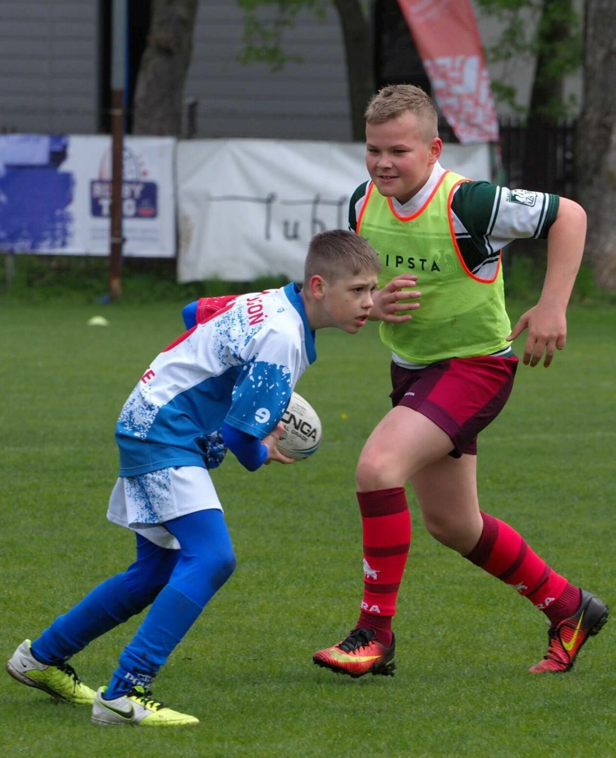  Zmagania młodych rugbystów podczas I Turnieju Lubelskiego Cebularza (zdjęcie 1) - Autor: Maciej Kaczanowski