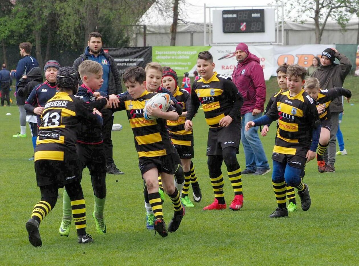  Zmagania młodych rugbystów podczas I Turnieju Lubelskiego Cebularza (zdjęcie 1) - Autor: Maciej Kaczanowski
