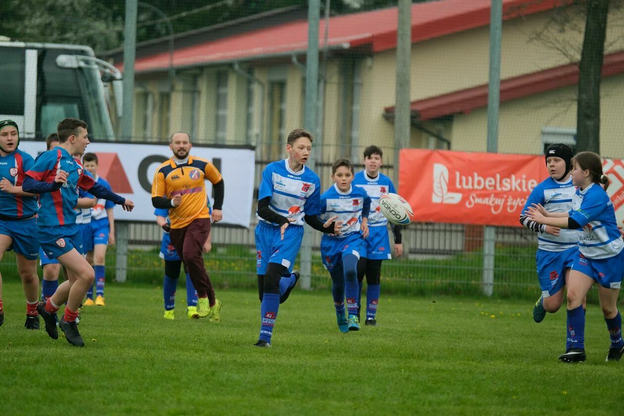  Zmagania młodych rugbystów podczas I Turnieju Lubelskiego Cebularza (zdjęcie 1) - Autor: Maciej Kaczanowski