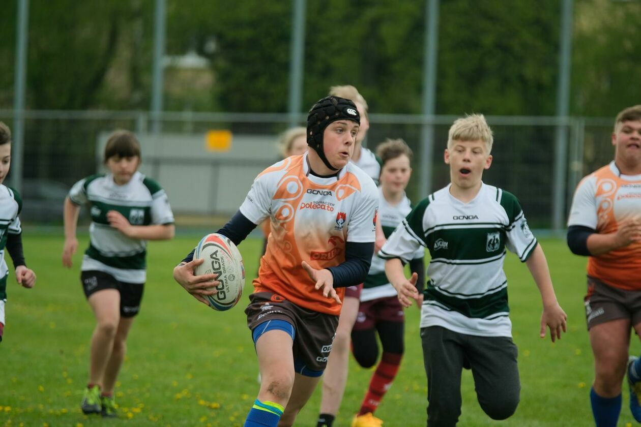  Zmagania młodych rugbystów podczas I Turnieju Lubelskiego Cebularza (zdjęcie 1) - Autor: Maciej Kaczanowski