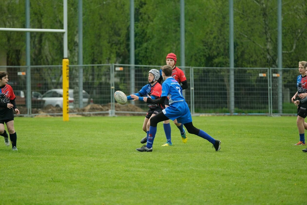  Zmagania młodych rugbystów podczas I Turnieju Lubelskiego Cebularza (zdjęcie 1) - Autor: Maciej Kaczanowski