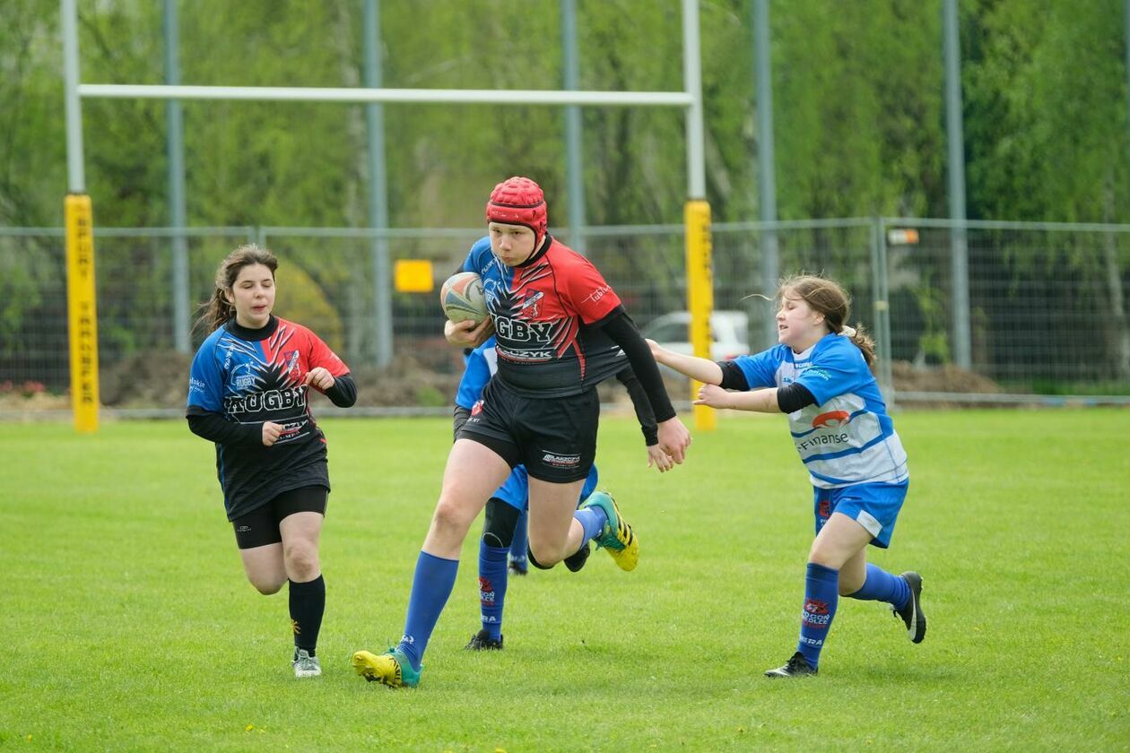  Zmagania młodych rugbystów podczas I Turnieju Lubelskiego Cebularza (zdjęcie 1) - Autor: Maciej Kaczanowski