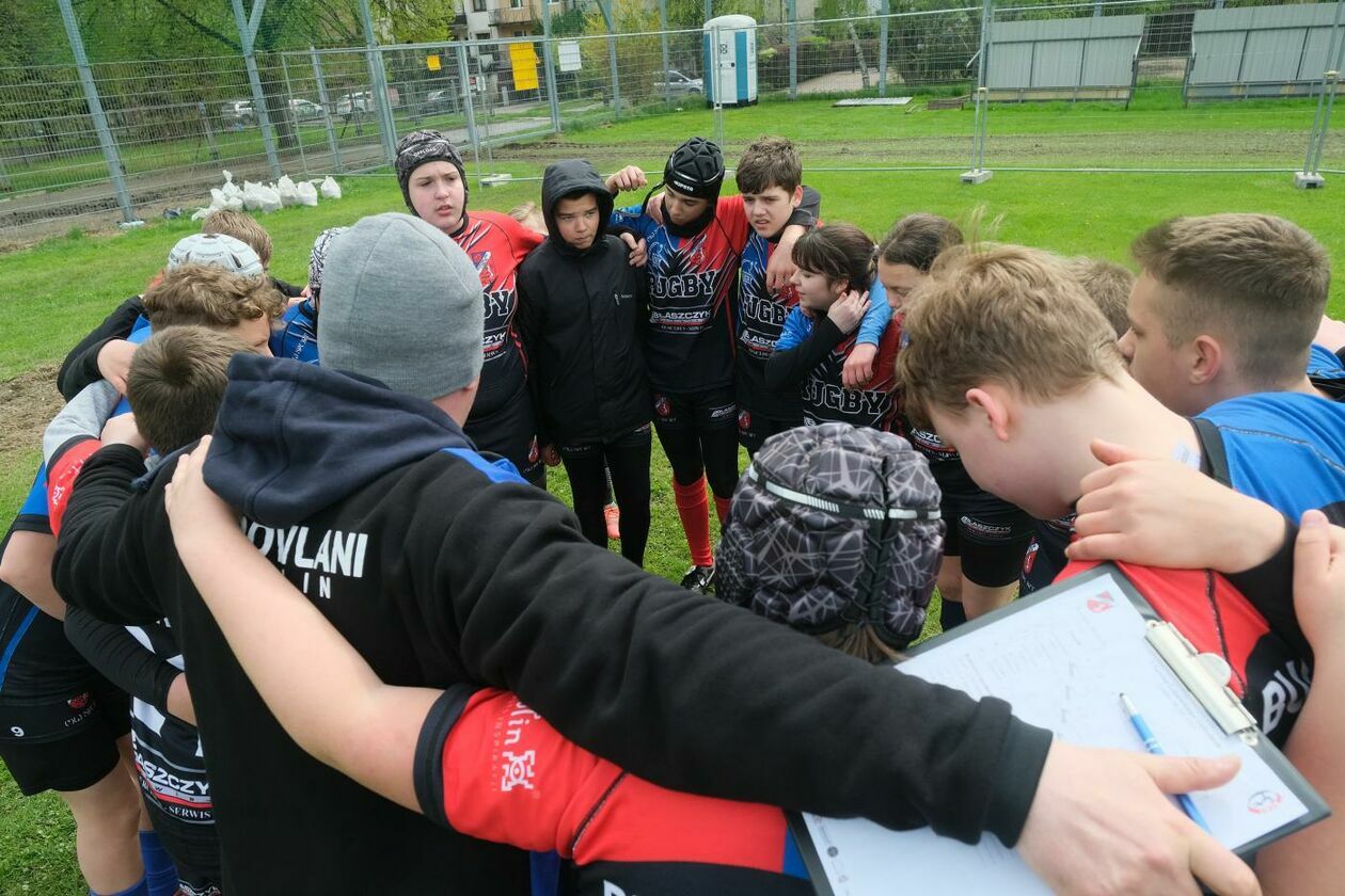  Zmagania młodych rugbystów podczas I Turnieju Lubelskiego Cebularza (zdjęcie 1) - Autor: Maciej Kaczanowski