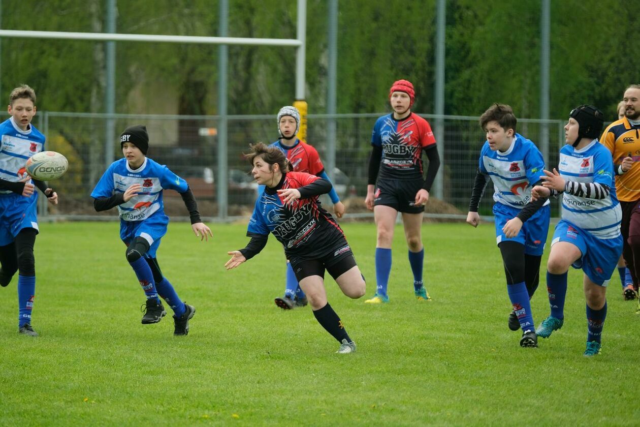  Zmagania młodych rugbystów podczas I Turnieju Lubelskiego Cebularza (zdjęcie 1) - Autor: Maciej Kaczanowski