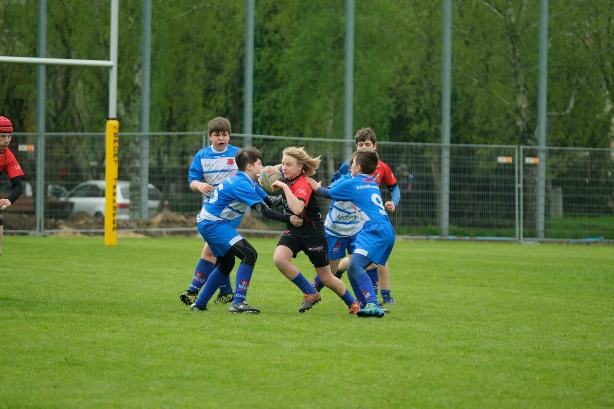  Zmagania młodych rugbystów podczas I Turnieju Lubelskiego Cebularza (zdjęcie 1) - Autor: Maciej Kaczanowski