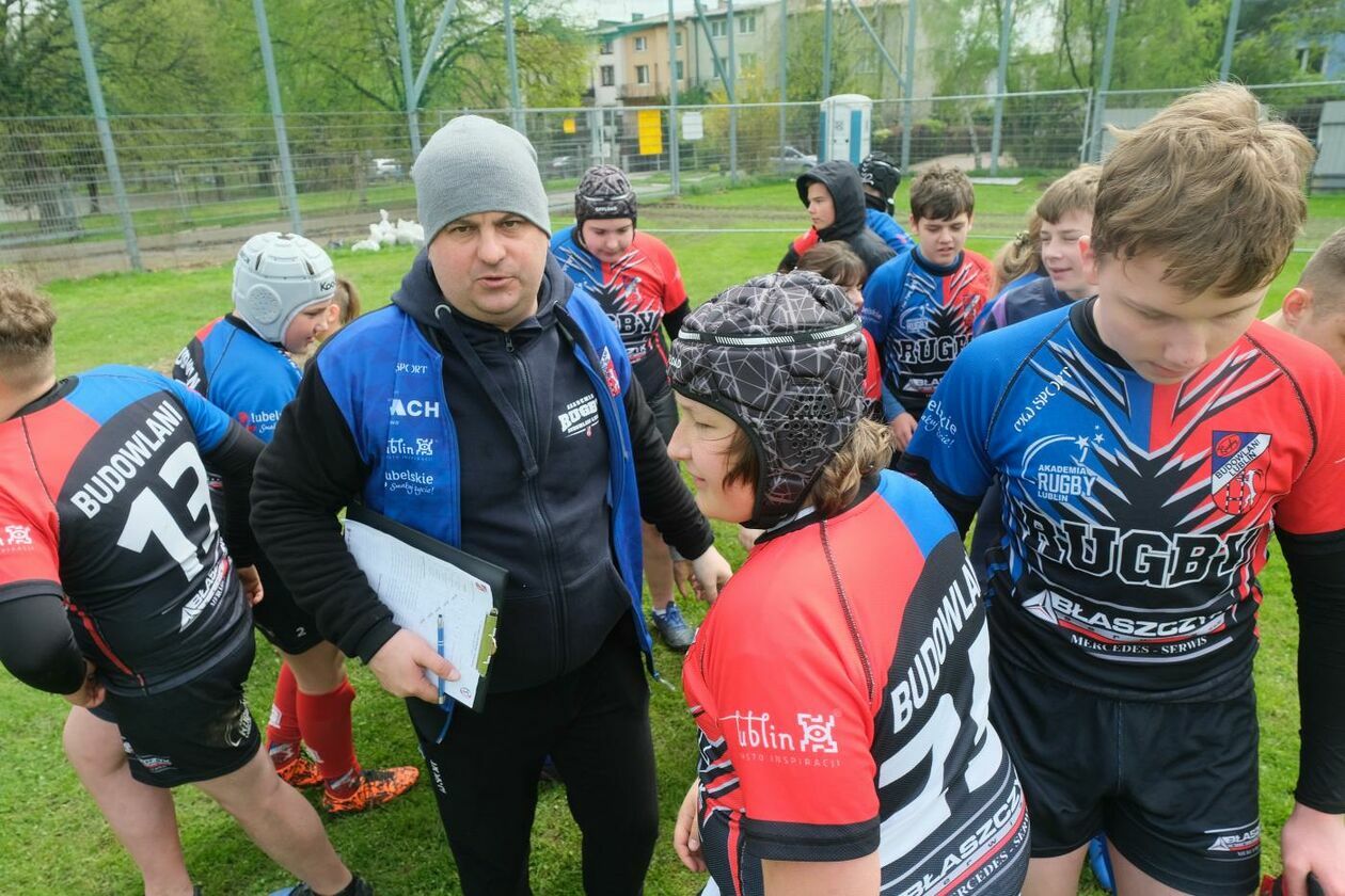  Zmagania młodych rugbystów podczas I Turnieju Lubelskiego Cebularza (zdjęcie 1) - Autor: Maciej Kaczanowski