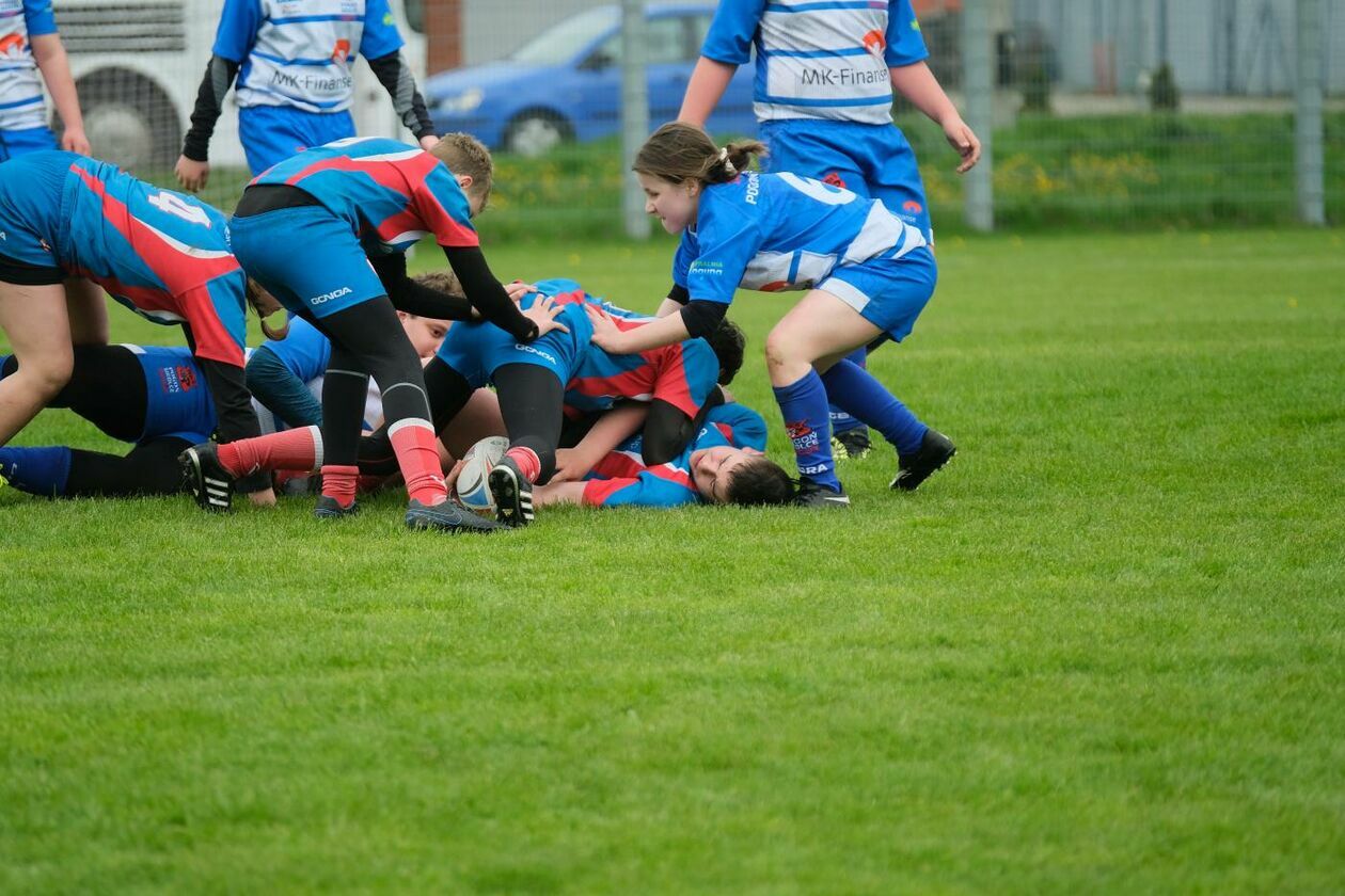  Zmagania młodych rugbystów podczas I Turnieju Lubelskiego Cebularza (zdjęcie 1) - Autor: Maciej Kaczanowski