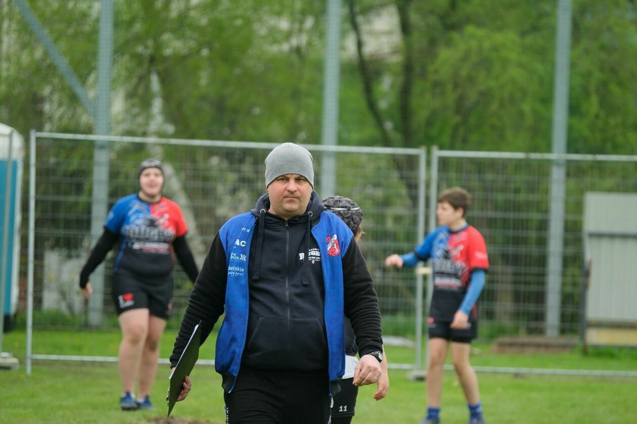  Zmagania młodych rugbystów podczas I Turnieju Lubelskiego Cebularza (zdjęcie 1) - Autor: Maciej Kaczanowski