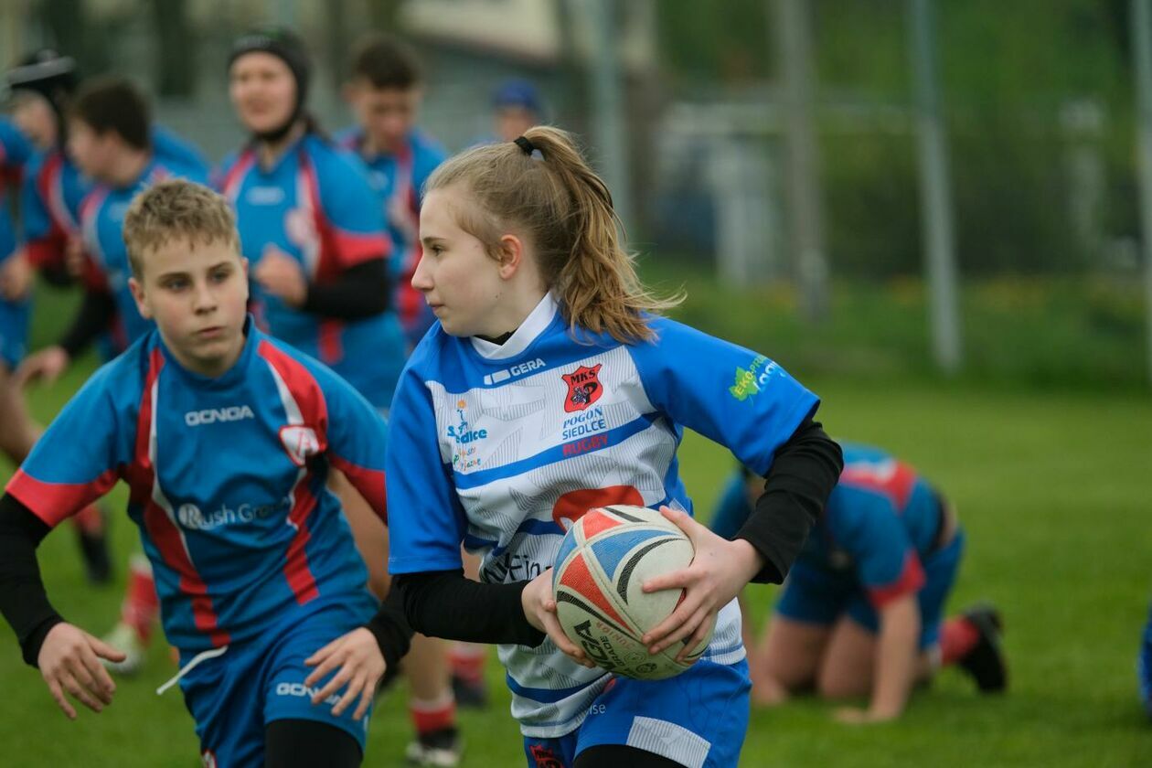  Zmagania młodych rugbystów podczas I Turnieju Lubelskiego Cebularza (zdjęcie 1) - Autor: Maciej Kaczanowski