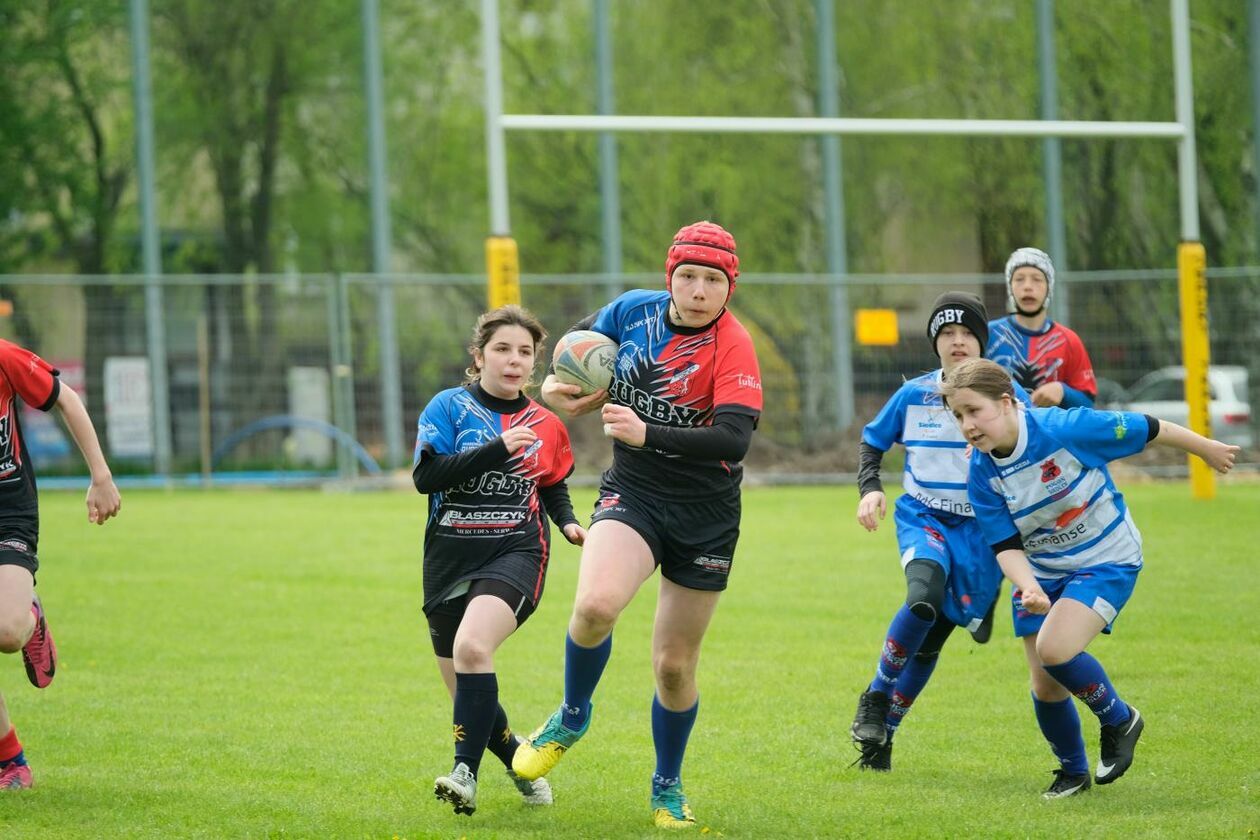  Zmagania młodych rugbystów podczas I Turnieju Lubelskiego Cebularza (zdjęcie 1) - Autor: Maciej Kaczanowski