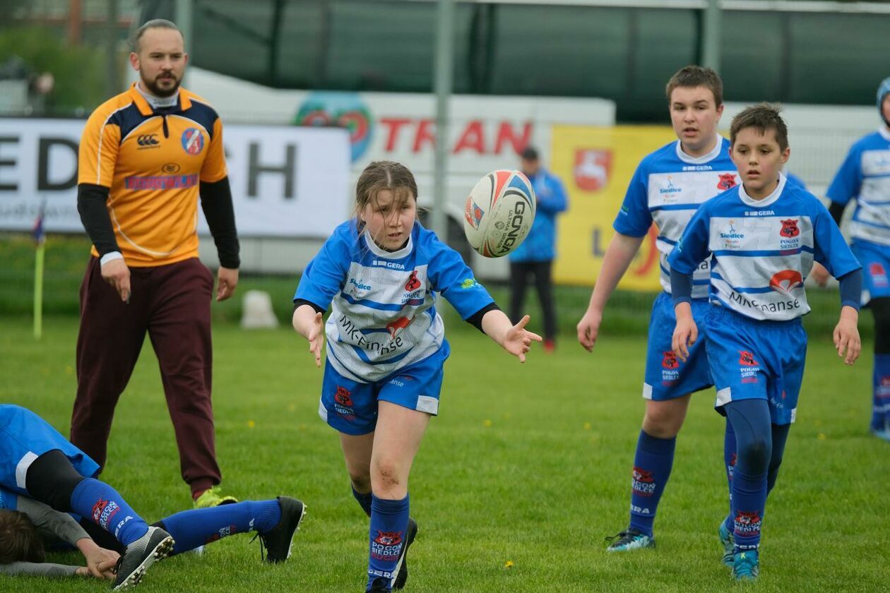  Zmagania młodych rugbystów podczas I Turnieju Lubelskiego Cebularza (zdjęcie 1) - Autor: Maciej Kaczanowski