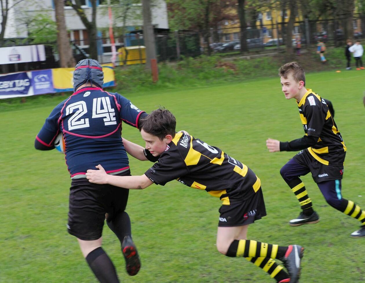  Zmagania młodych rugbystów podczas I Turnieju Lubelskiego Cebularza (zdjęcie 1) - Autor: Maciej Kaczanowski