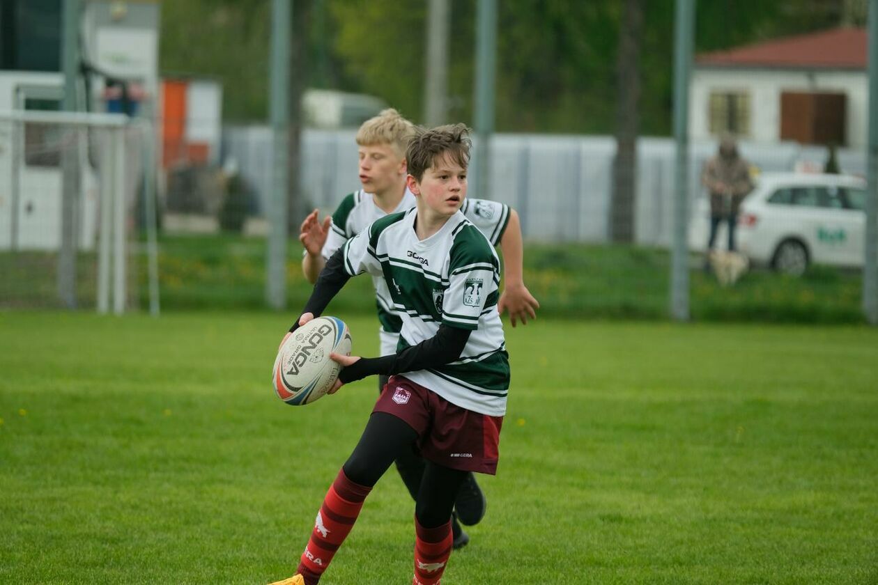  Zmagania młodych rugbystów podczas I Turnieju Lubelskiego Cebularza (zdjęcie 1) - Autor: Maciej Kaczanowski